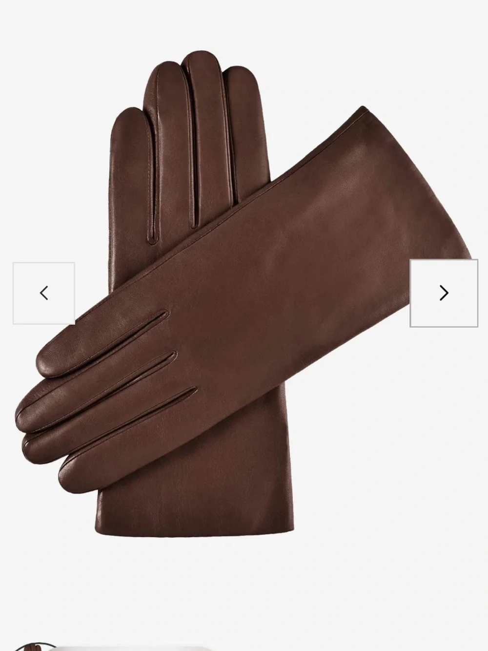Fratelli Orsini Brown Italian Lambskin Leather Gloves- women’s 8.5